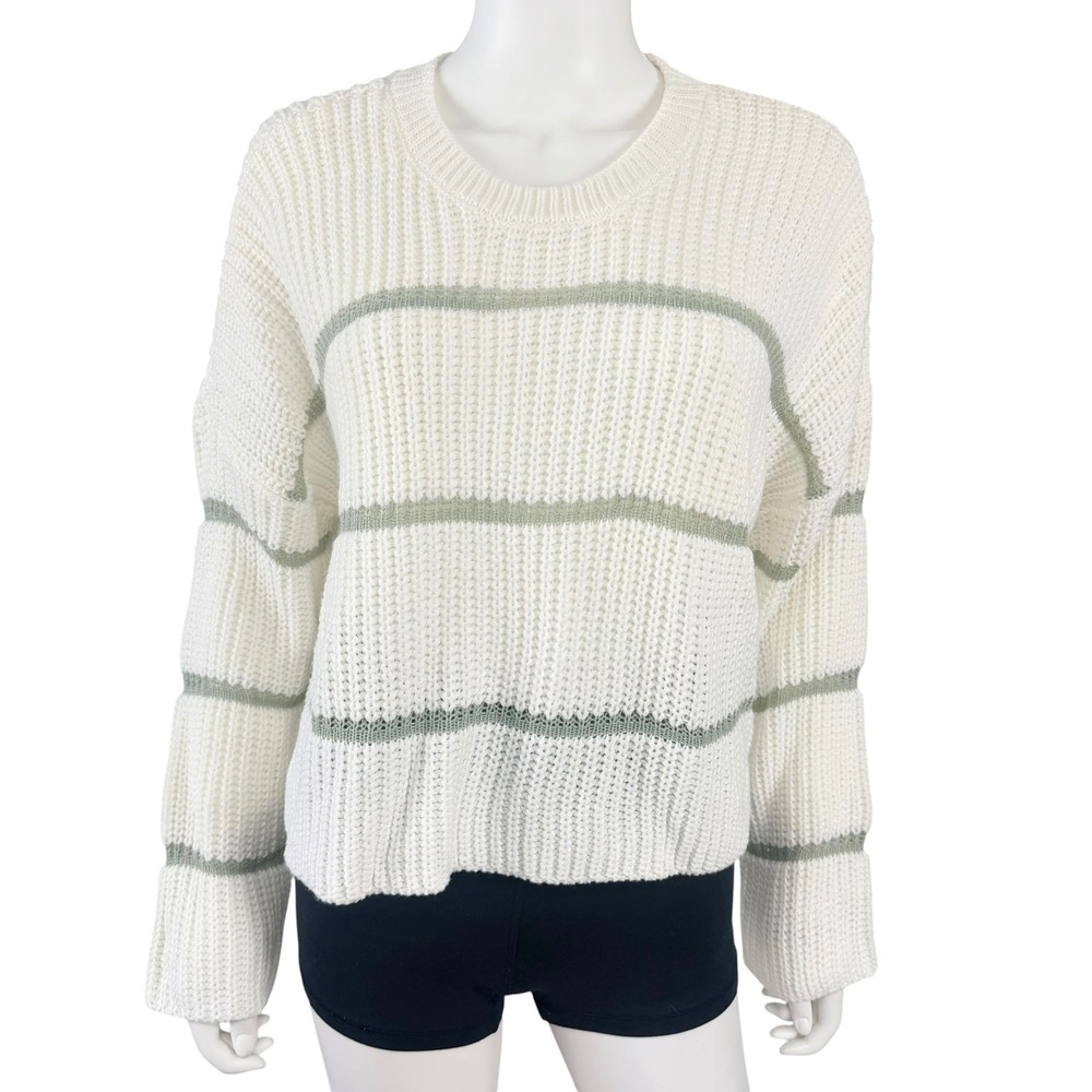 Moon & Madison Chunky Knit Sweater Coastal Grandma Cottagecore Preppy SoftGirl S